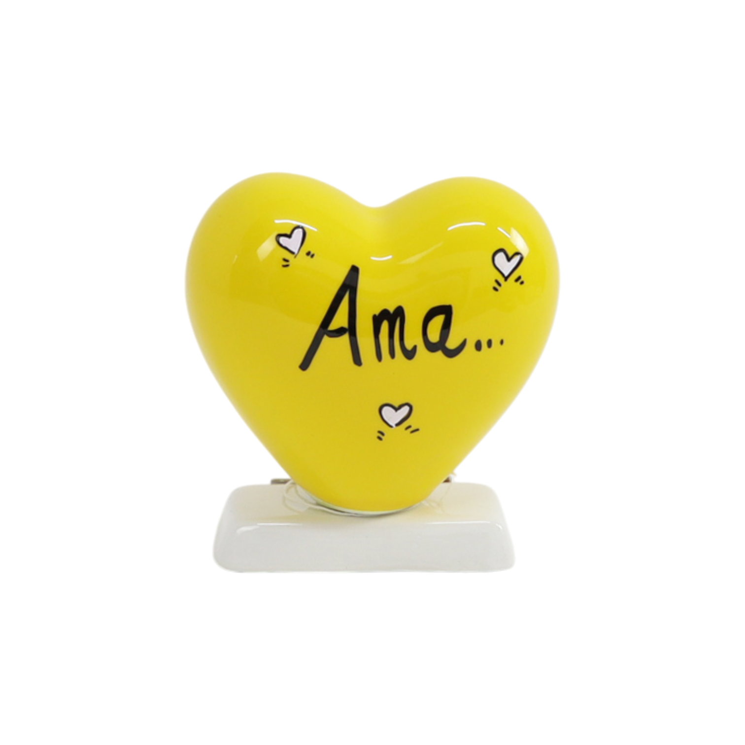 Cuore 10cm su Base Personalizzato Bomboniera