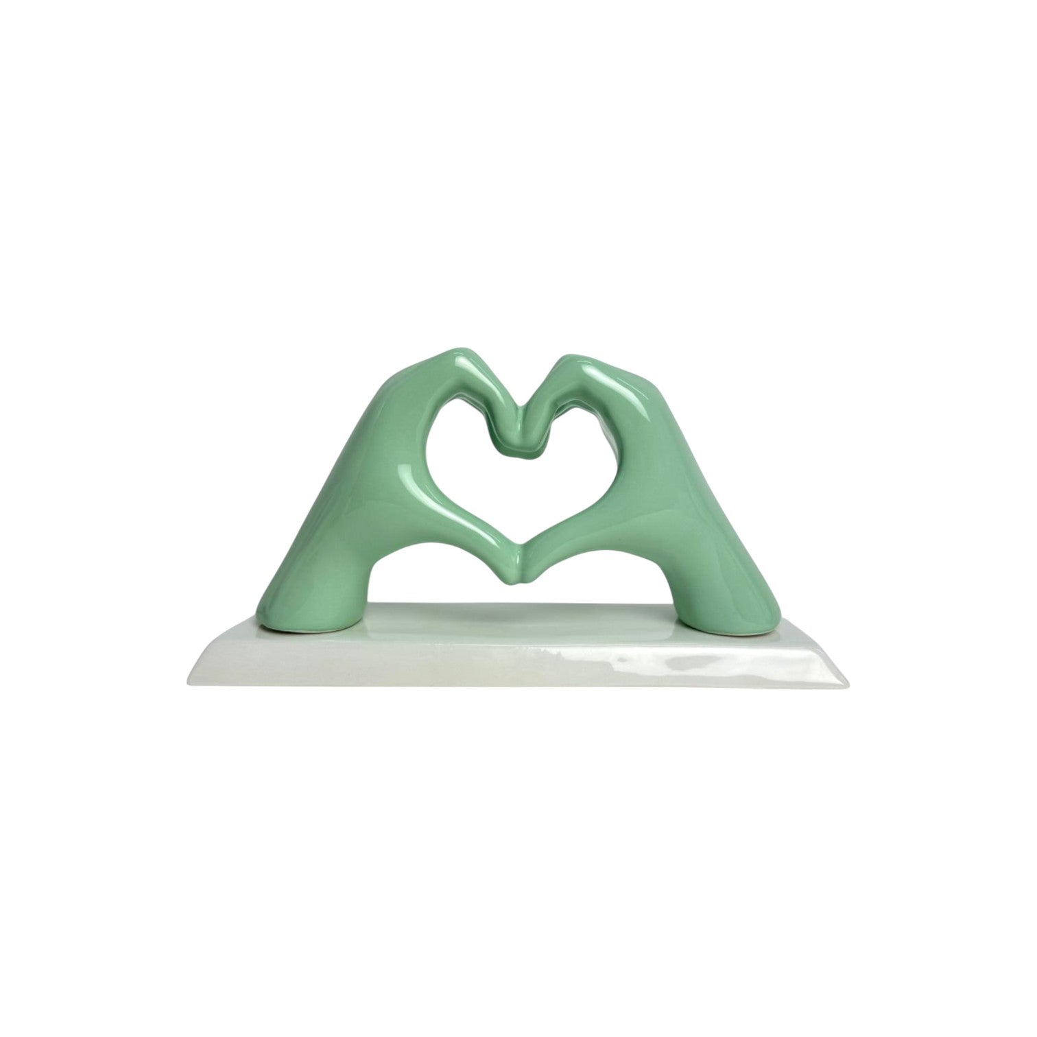 Mani a Cuore Tiffany con base - Siniscalchi Ceramics