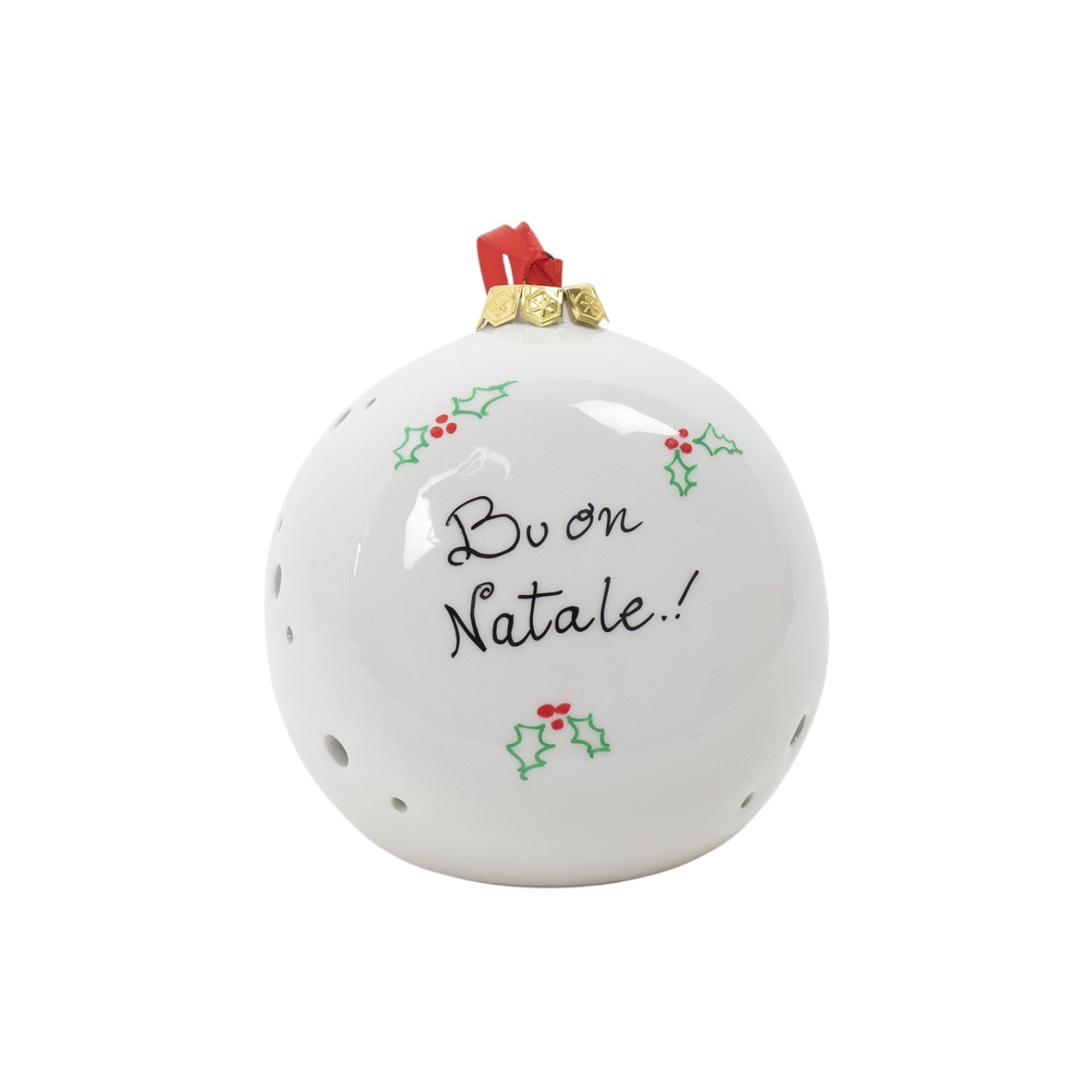 Pallina di Natale Personalizzata 14cm - Siniscalchi Ceramics
