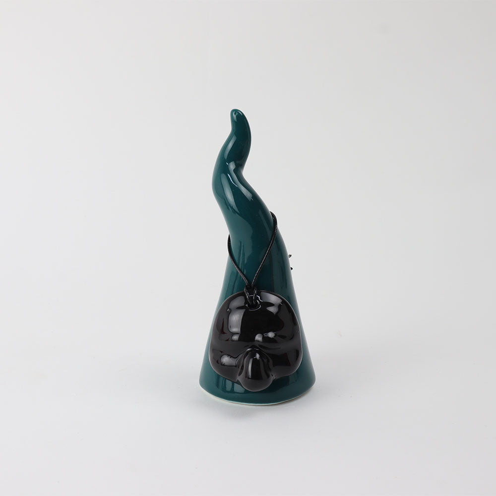 Corno in Ceramica con Maschera di Pulcinella - Siniscalchi Ceramics