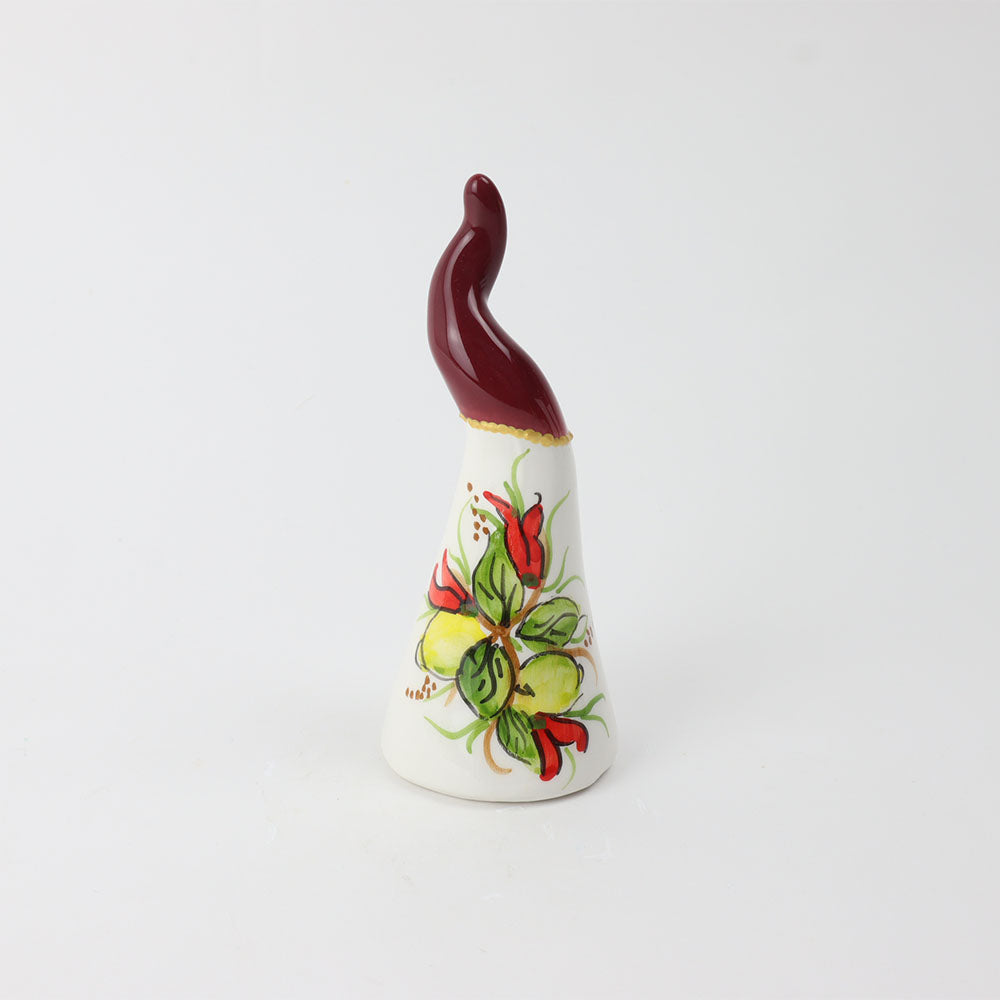 Corno in Ceramica con Dipinto Limoni - Siniscalchi Ceramics