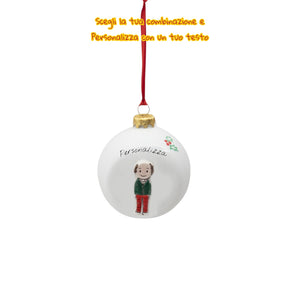 Pallina di Natale da Appendere 10cm - Siniscalchi Ceramics