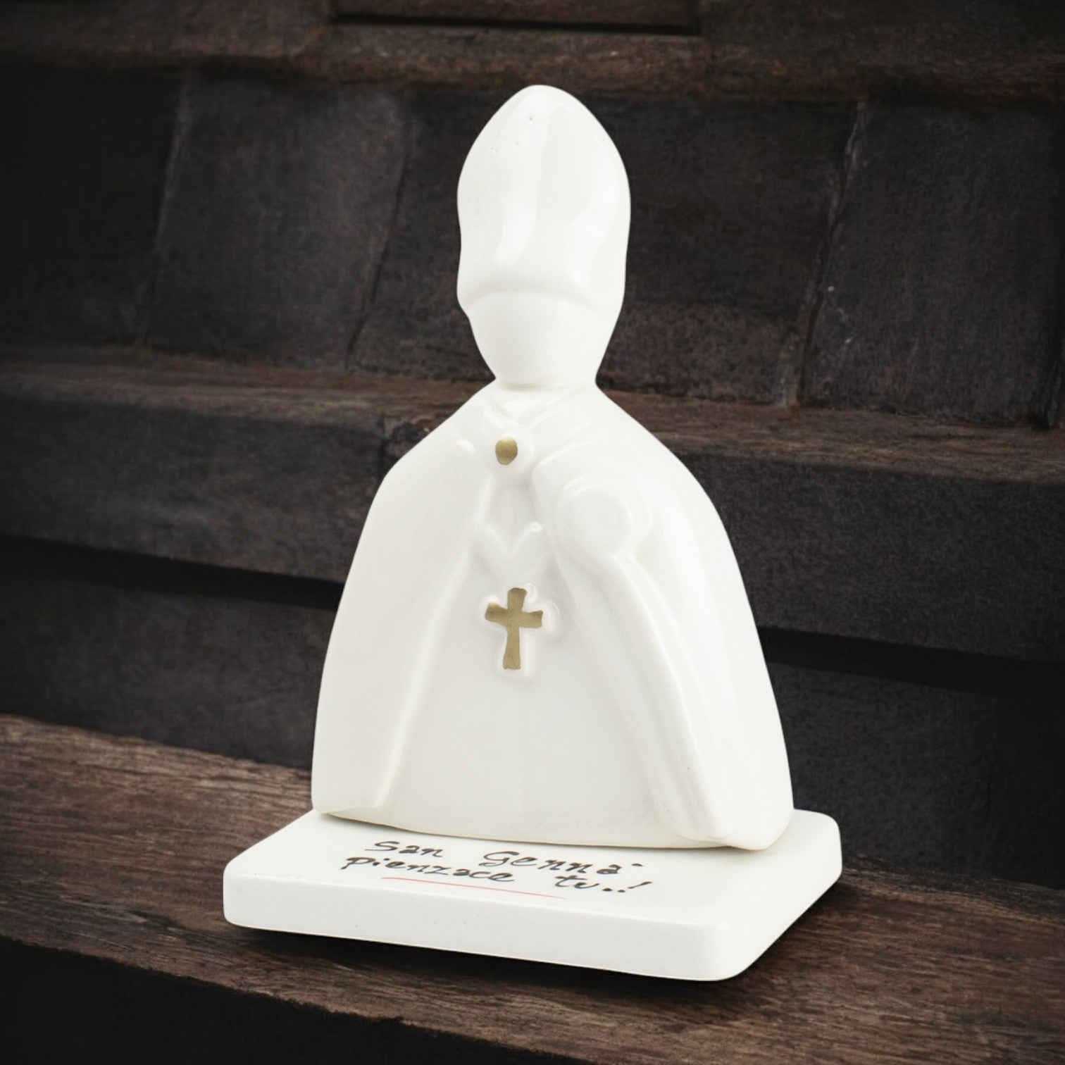 San Gennaro con base Personalizzato - Siniscalchi Ceramics