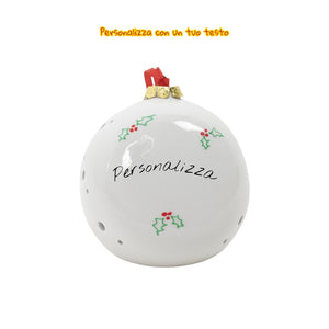 Pallina di Natale Personalizzata 14cm - Siniscalchi Ceramics